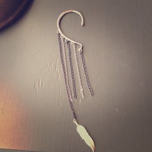 Feather ear cuff