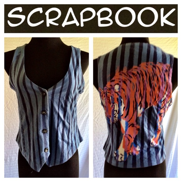 Blue striped tiger vest