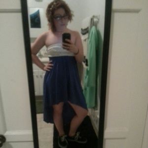 Cute blue and white sailor summer dress