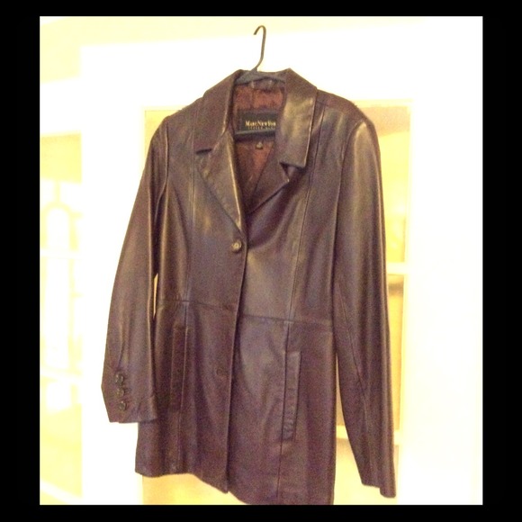 Blazer style leather jacket