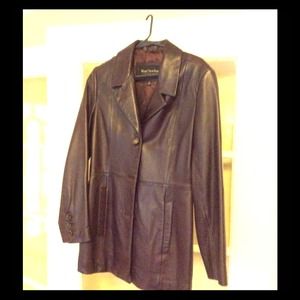 Blazer style leather jacket