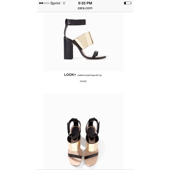 Zara Metallic sandal!!!!!