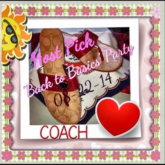 🎉HP🎉 Coach Danica  Leather Sandals