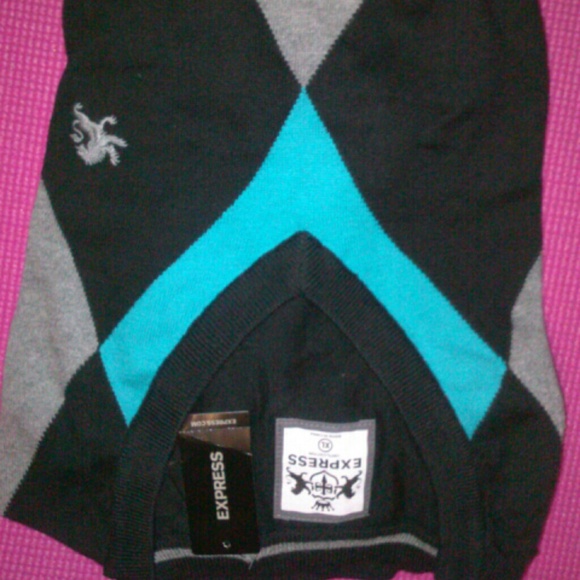 New with tags mens v- neck, long sleeve sweater.