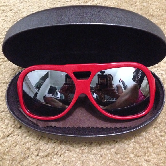 Authentic michael kor red aviators