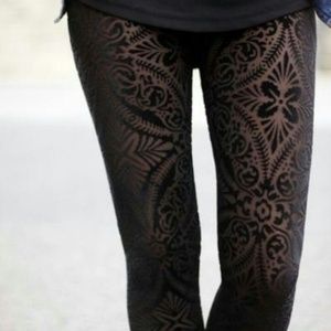 Blackmilk burned velvet leggings