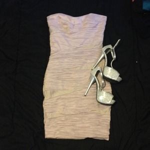 Cute baby purple form fitting dress