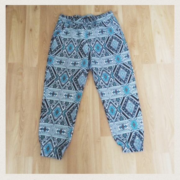 Silk Aztec Pants - Picture 2 of 3