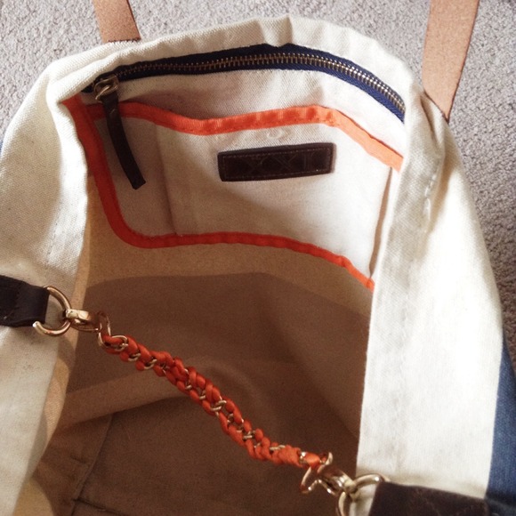 Striped Canvas Tote - Picture 3 of 4
