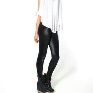 Blackmilk wet look black leggings