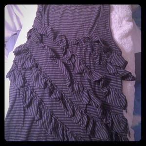 Banana republic grey strip tank