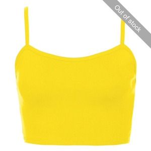 🚫TRADED🚫Yellow Topshop cropped tank