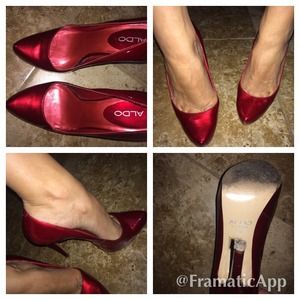 Sexy red Aldo pumps.
