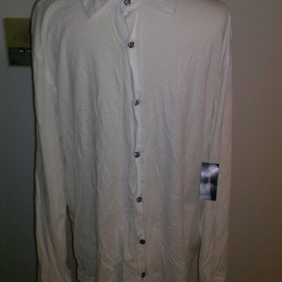 New with tags men long sleeve white