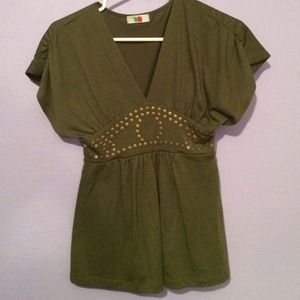 Dark green top