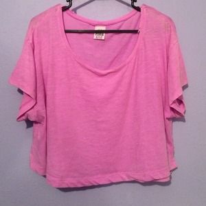 Pink Victoria Secret loose crop top