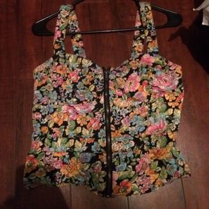Flower zip up