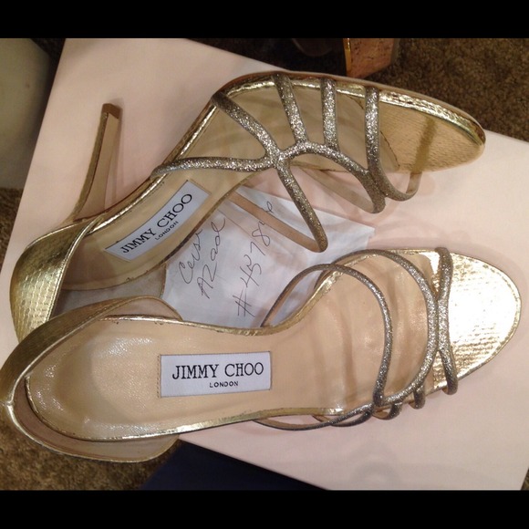 Sold  on tradesy immy choo glitter and snakeskin - Picture 4 of 4