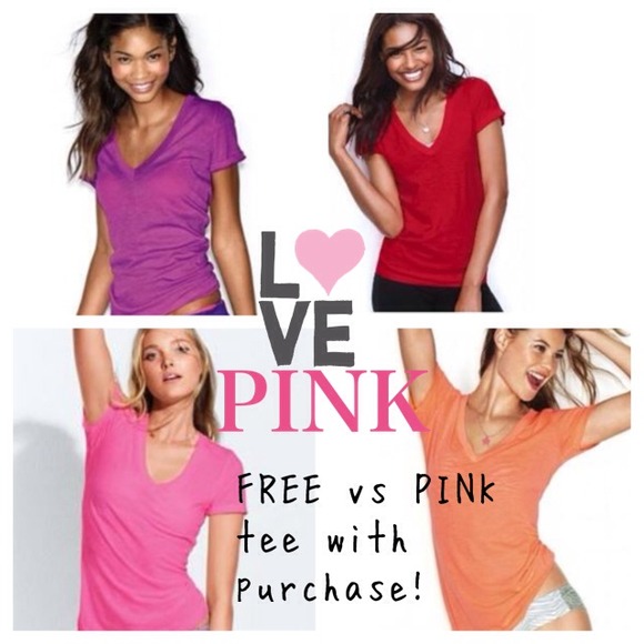 Victoria's Secret Tops - ❌Gifted❌FREE VS PINK v-neck with purchase!