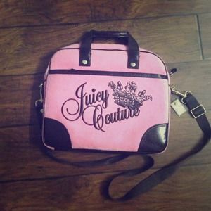 Juicy Couture Velour Cross-body Laptop Case