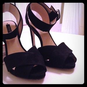 Zara's NWT High Heel Sandals with Ankle Strap