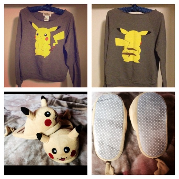 Other - ❌Pending trade❌Pikachu sweater/slippers trade/OBO