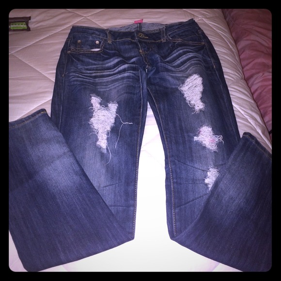 Almost famous distress jeans!