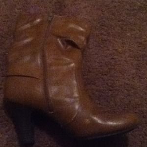 A pair of brown boots