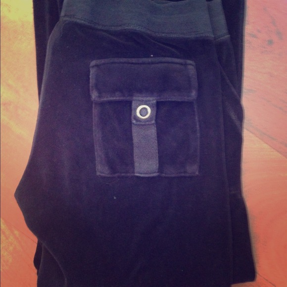 Juicy couture snap pocket pants Black size S