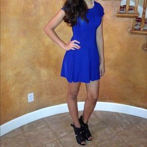 Hot blue date night dress