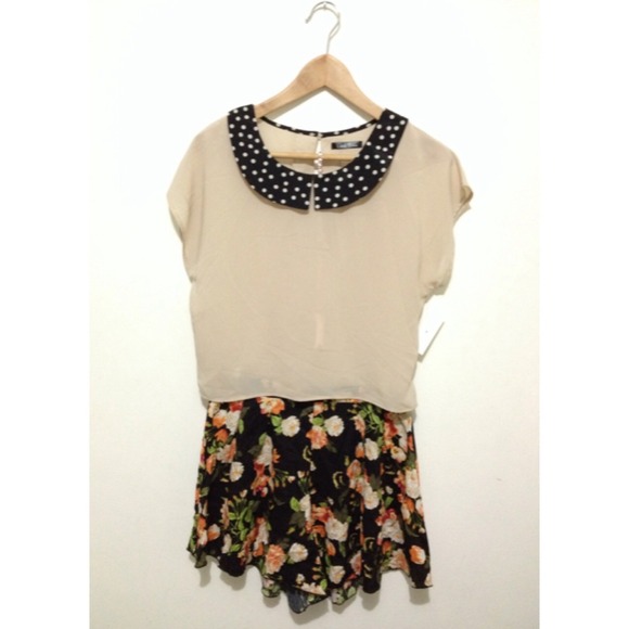 Polka Dot & Floral Print Outfit Bundle