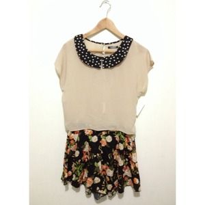 Polka Dot & Floral Print Outfit Bundle