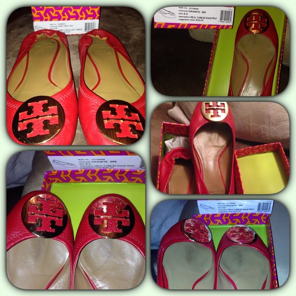 Red Tory Burch Riva flats