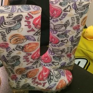 Coach rain boots