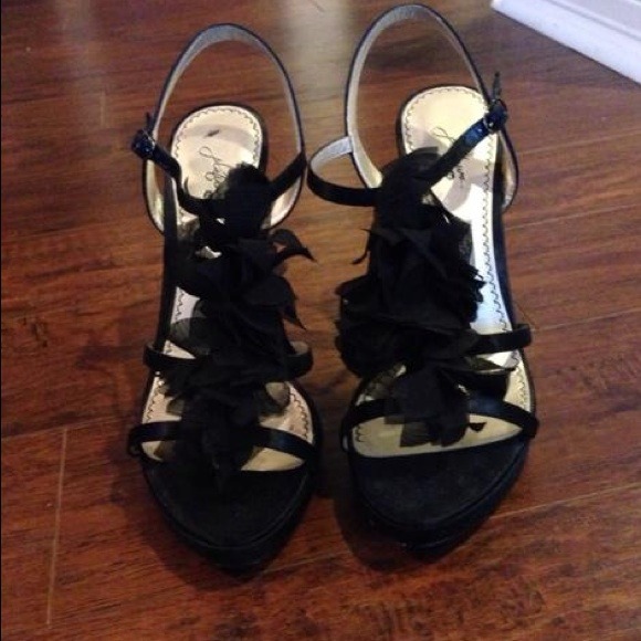 SOLD!! BP by Nordstrom Black Strappy Pumps - Picture 2 of 4