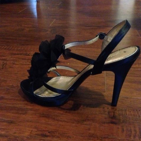 SOLD!! BP by Nordstrom Black Strappy Pumps - Picture 3 of 4
