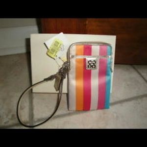 Iso looking for this Coach julia striped clutch