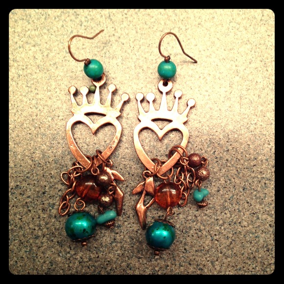 Brass earrings
