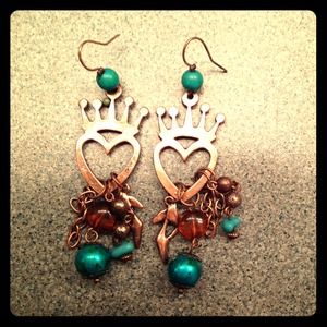 Brass earrings