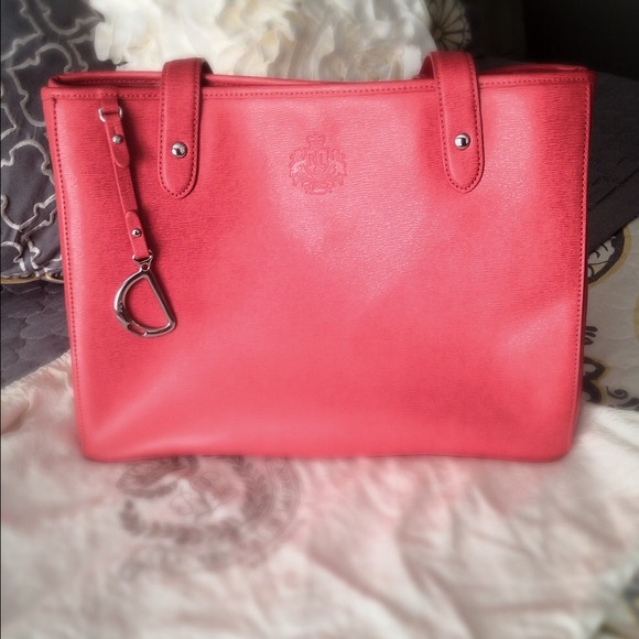 Ralph Lauren Tote Bag in Salmon Color.