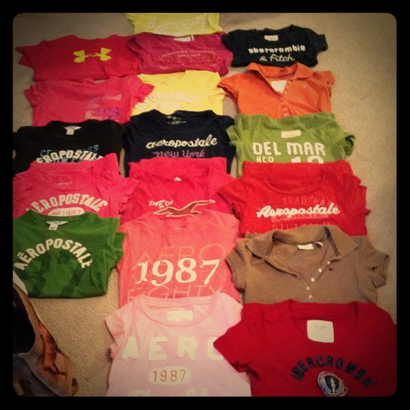 Aero Hollister etc shirts