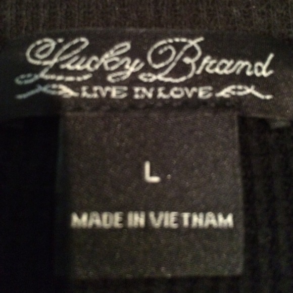 Lucky brand black long sleeve - Picture 3 of 3