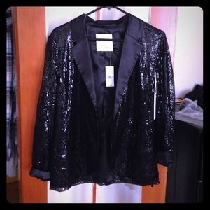 Black Sequin Blazer