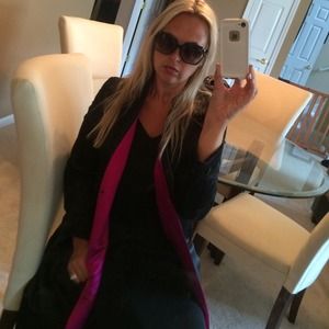 Unique reversible 100% silk evening trench coat