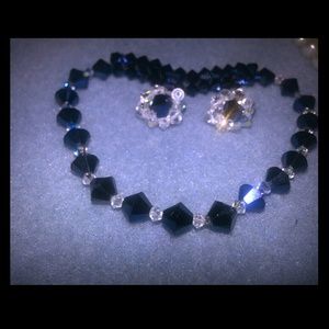 Genuine Swarovski Crystal bracelet and Earrings