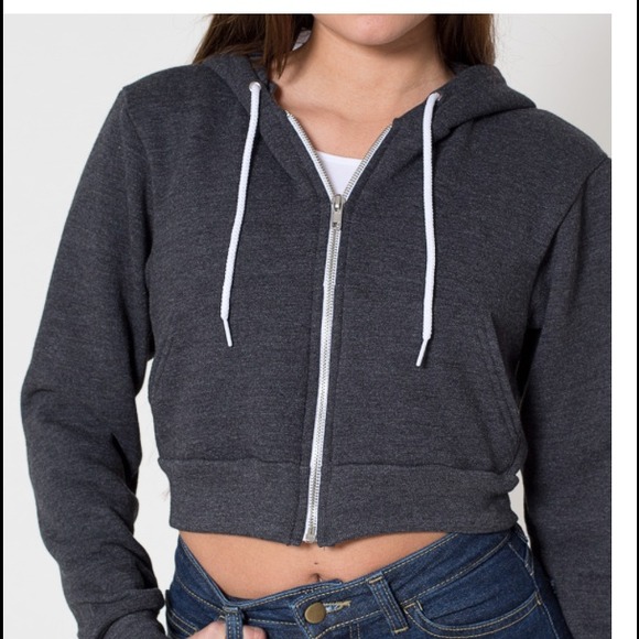 American Apparel crop hoodie