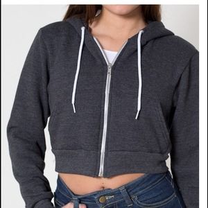 American Apparel crop hoodie