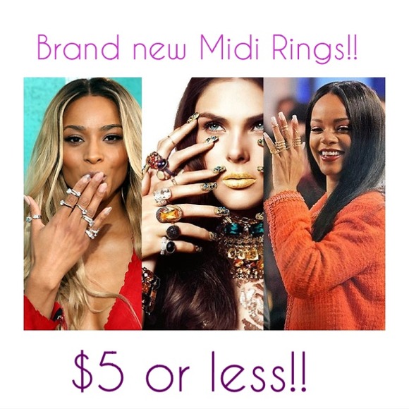 Brand new midi rings!!