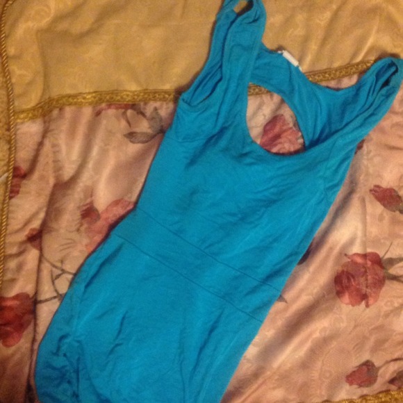 Dresses & Skirts - Long blue form fitting maxi dress