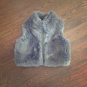 Faux fur vest